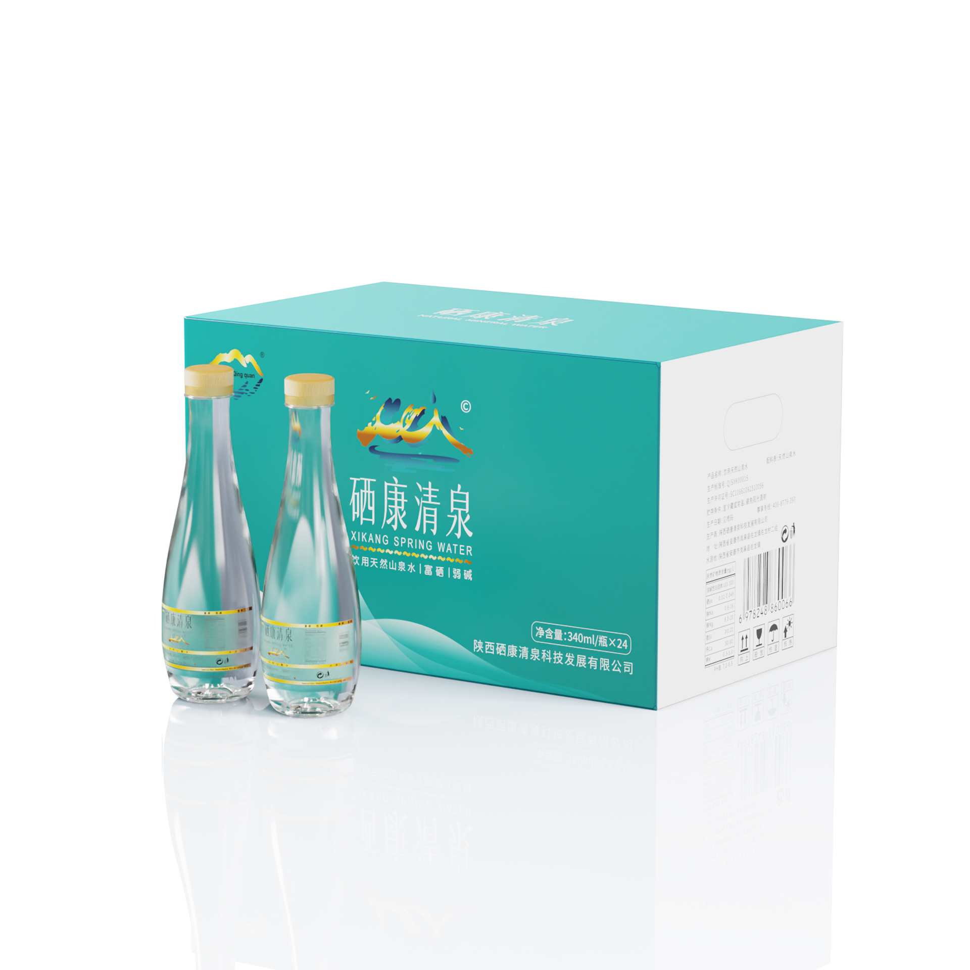 硒康清泉 340mL 整箱产品